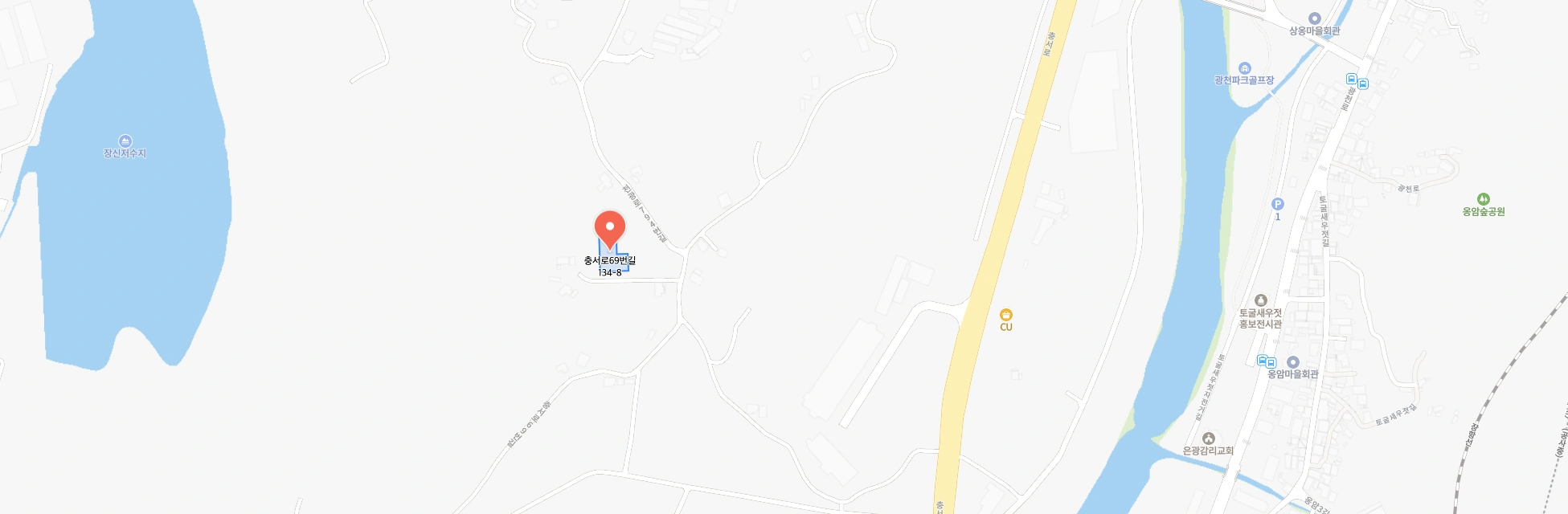 (주) 조은바람 지도 이미지