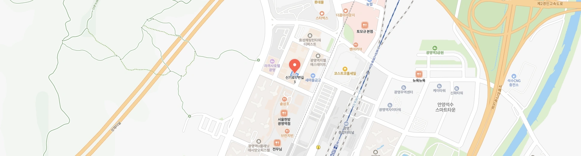 (주) 헤파람 모바일 지도 이미지